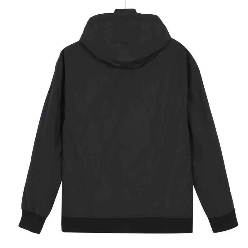 Prada 23Fw metal lock functional hooded jacket