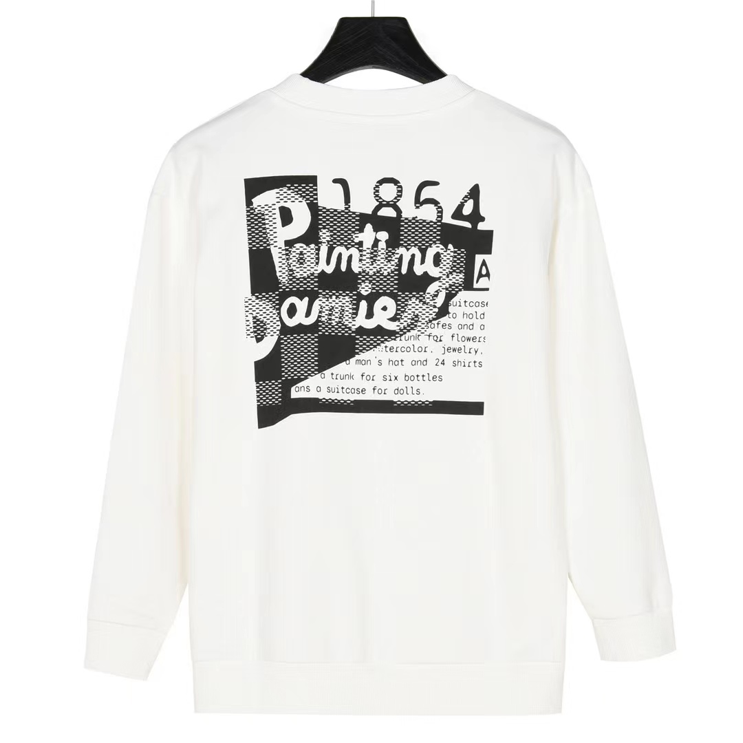 Louis Vuitton 23Fw logo rendered ink versatile fleece crew neck sweatshirt