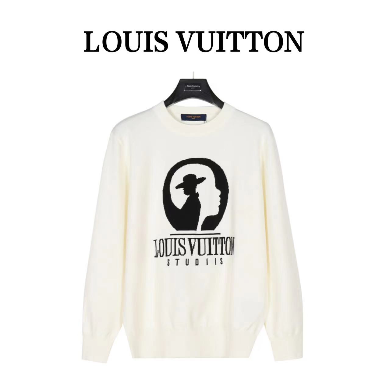 Louis Vuitton 23Fw movie silhouette jacquard sweater