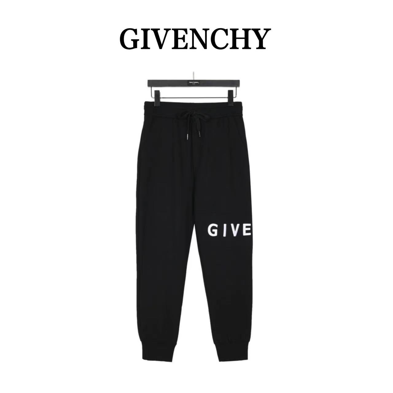 2023 Givenchy letter logo classic trousers