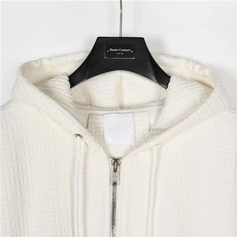 Givenchy 23FW all-over printed zipper hooded jacket