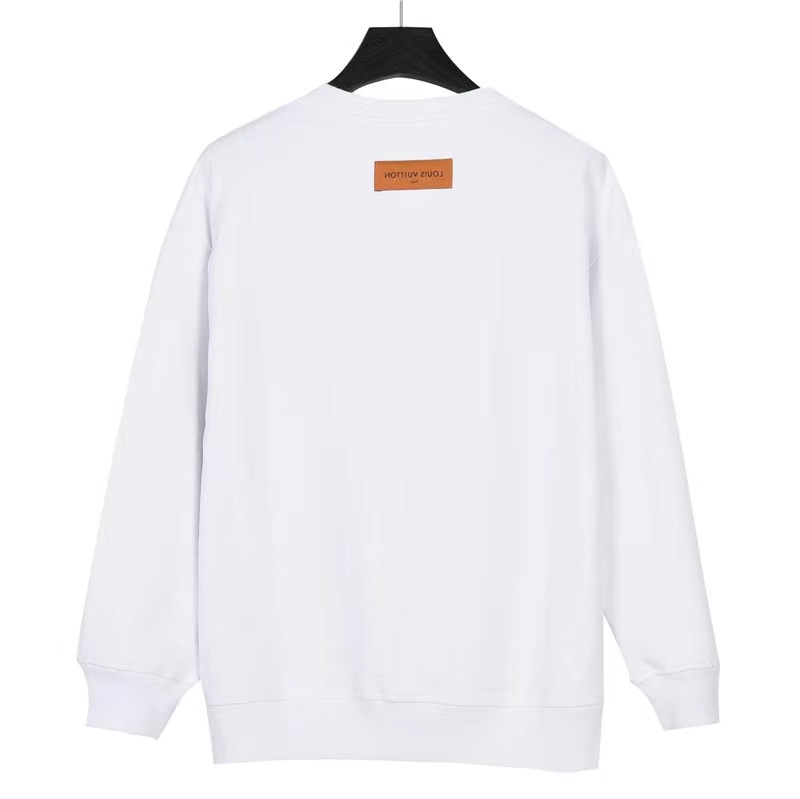 Louis Vuitton 23ss splash-ink gradient large letter print crew neck sweatshirt