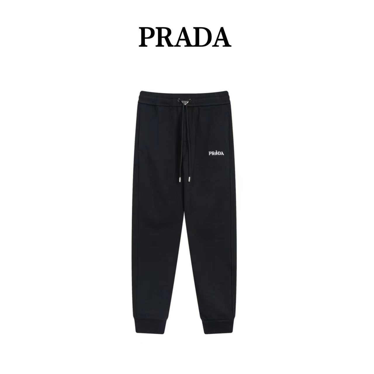 Prada winter fleece warm stretch sweatpants sports leggings