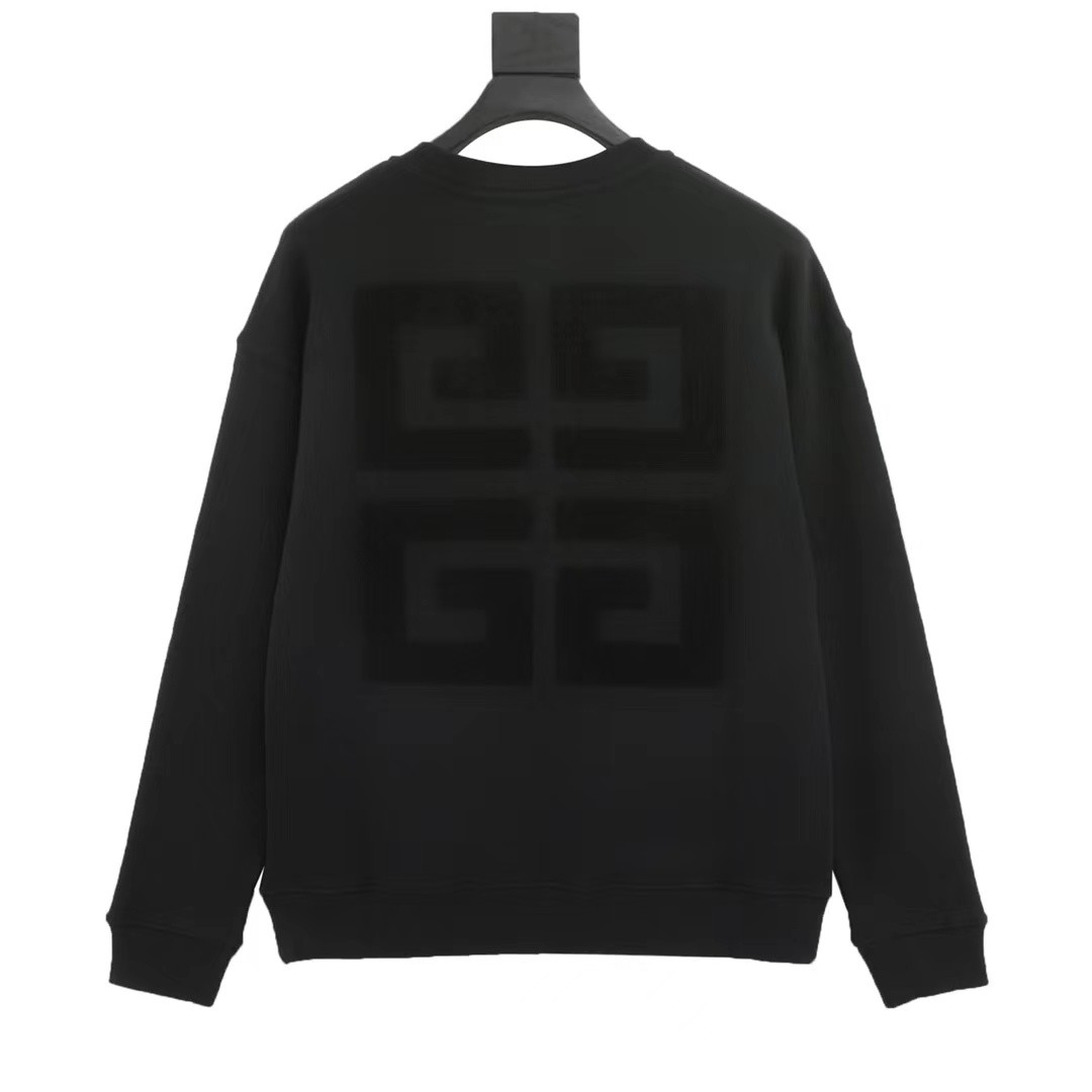 Givenchy GVC 23FW towel embroidered letters 4G round neck sweatshirt