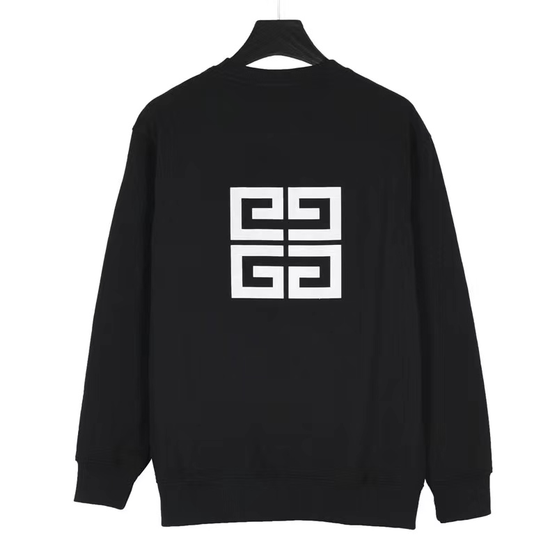 Givenchy 23FW reflective letter logo printed crew neck sweatshirt