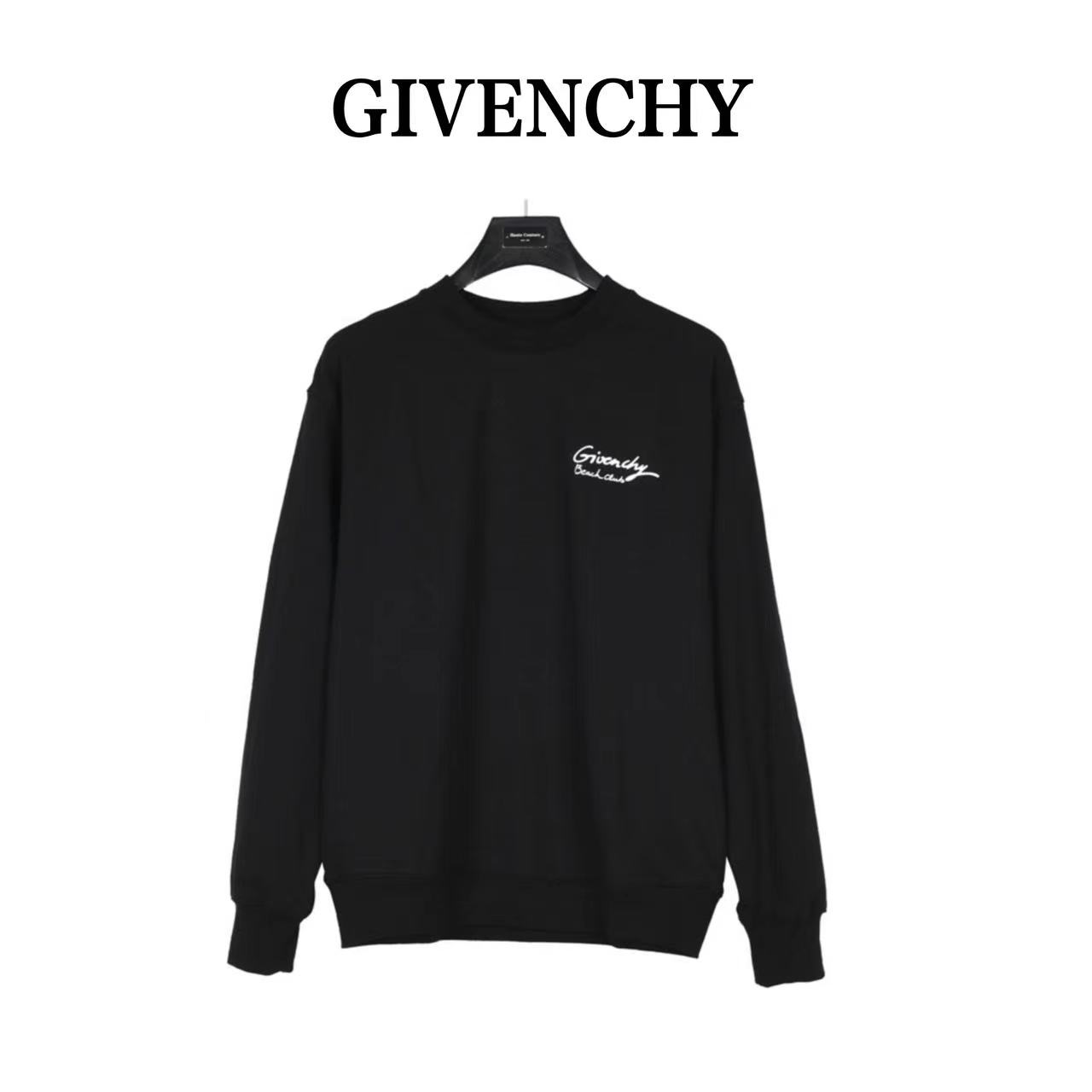 Givenchy 23FW shell print crew neck sweatshirt