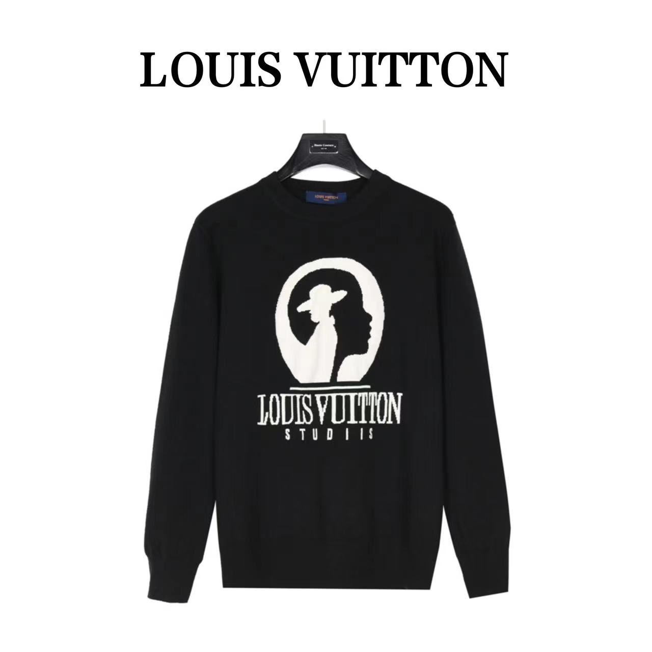 Louis Vuitton 23Fw movie silhouette jacquard sweater