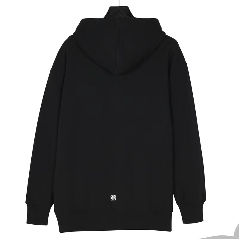 Givenchy 22SS patch letter embroidered hooded sweatshirt