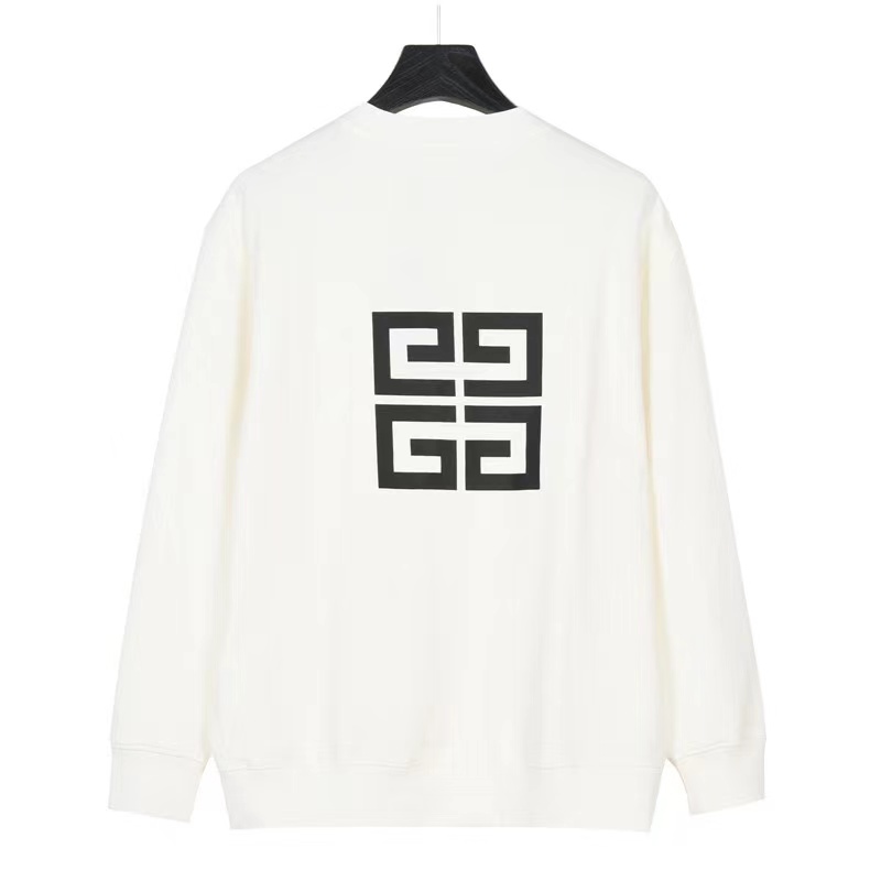 Givenchy 23FW reflective letter logo printed crew neck sweatshirt