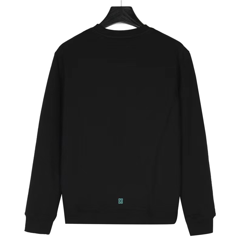 Givenchy 22Fw rainbow gradient embroidered crew neck sweatshirt