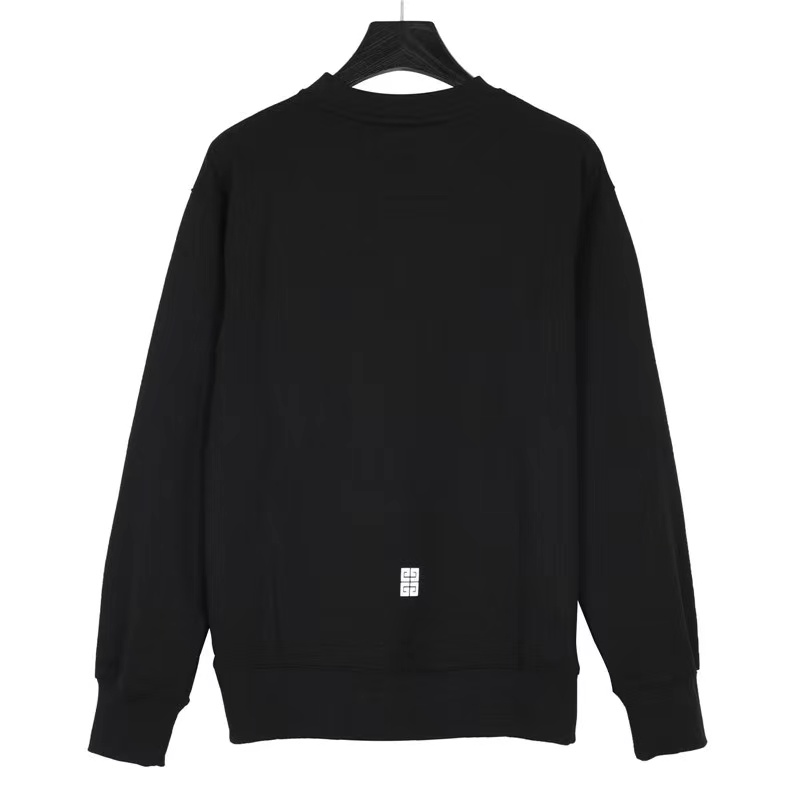 Givenchy 23FW fuzzy printed crew neck sweatshirt