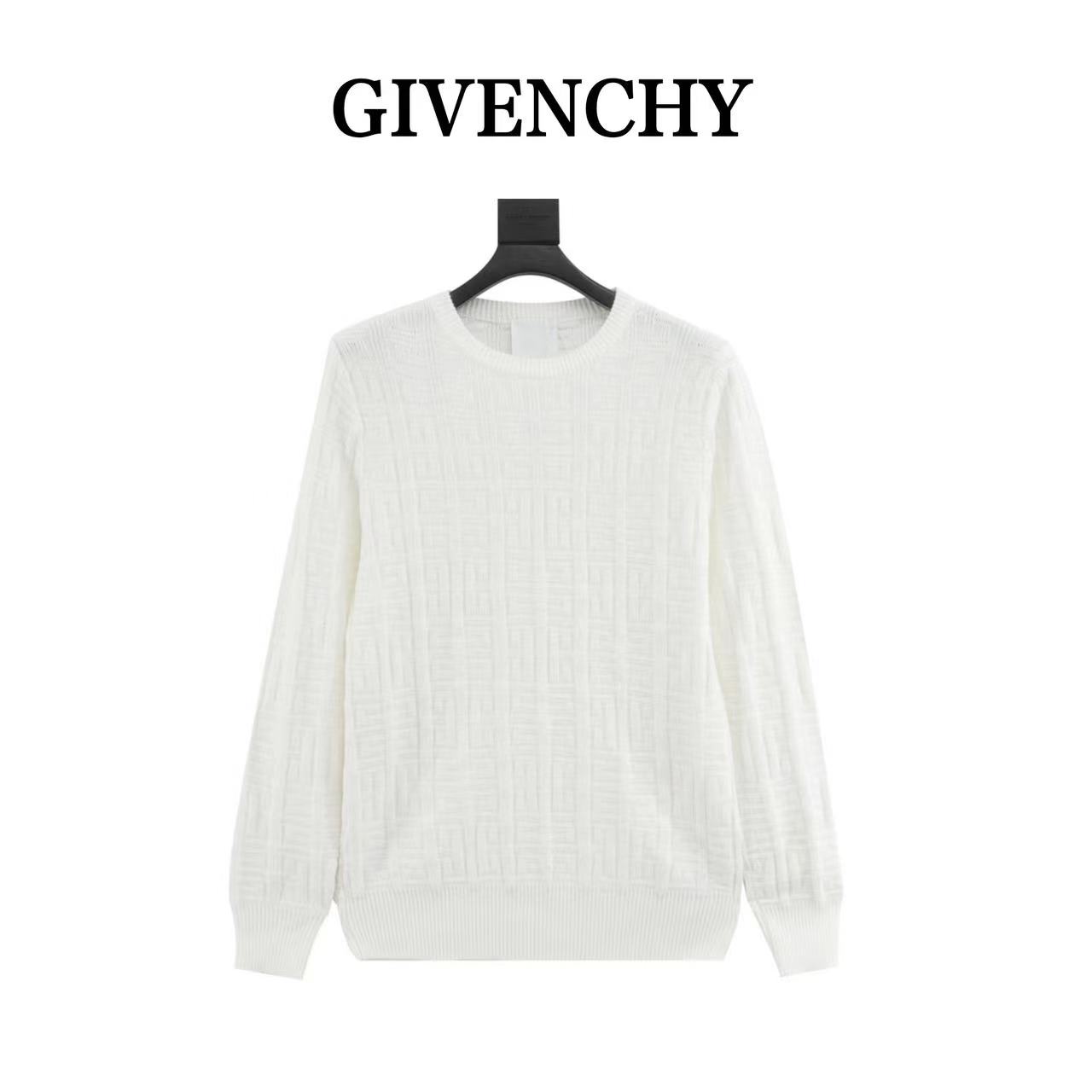 Givenchy GVC23ss all-over printed 4G round neck knitted sweater