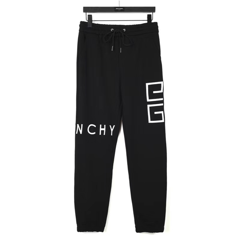 Givenchy 22ss four-square logo embroidered sweatpants