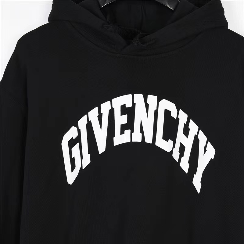 Givenchy 22FW letter print hooded sweatshirt