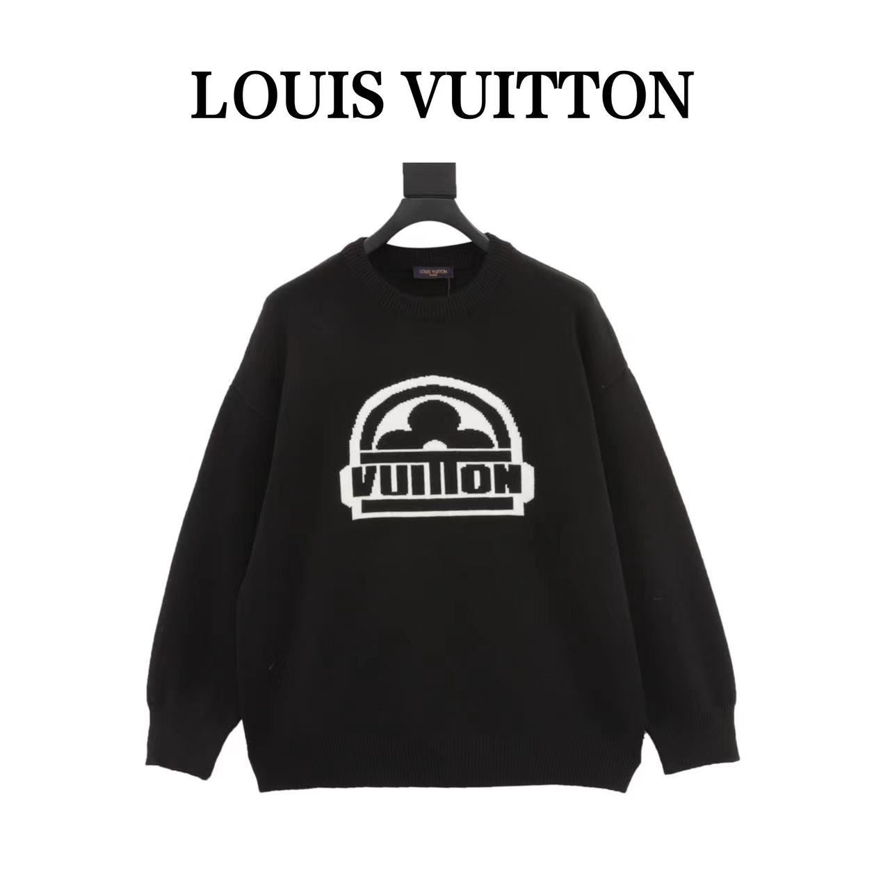 Louis Vuitton 23ss floret jacquard knitted sweater