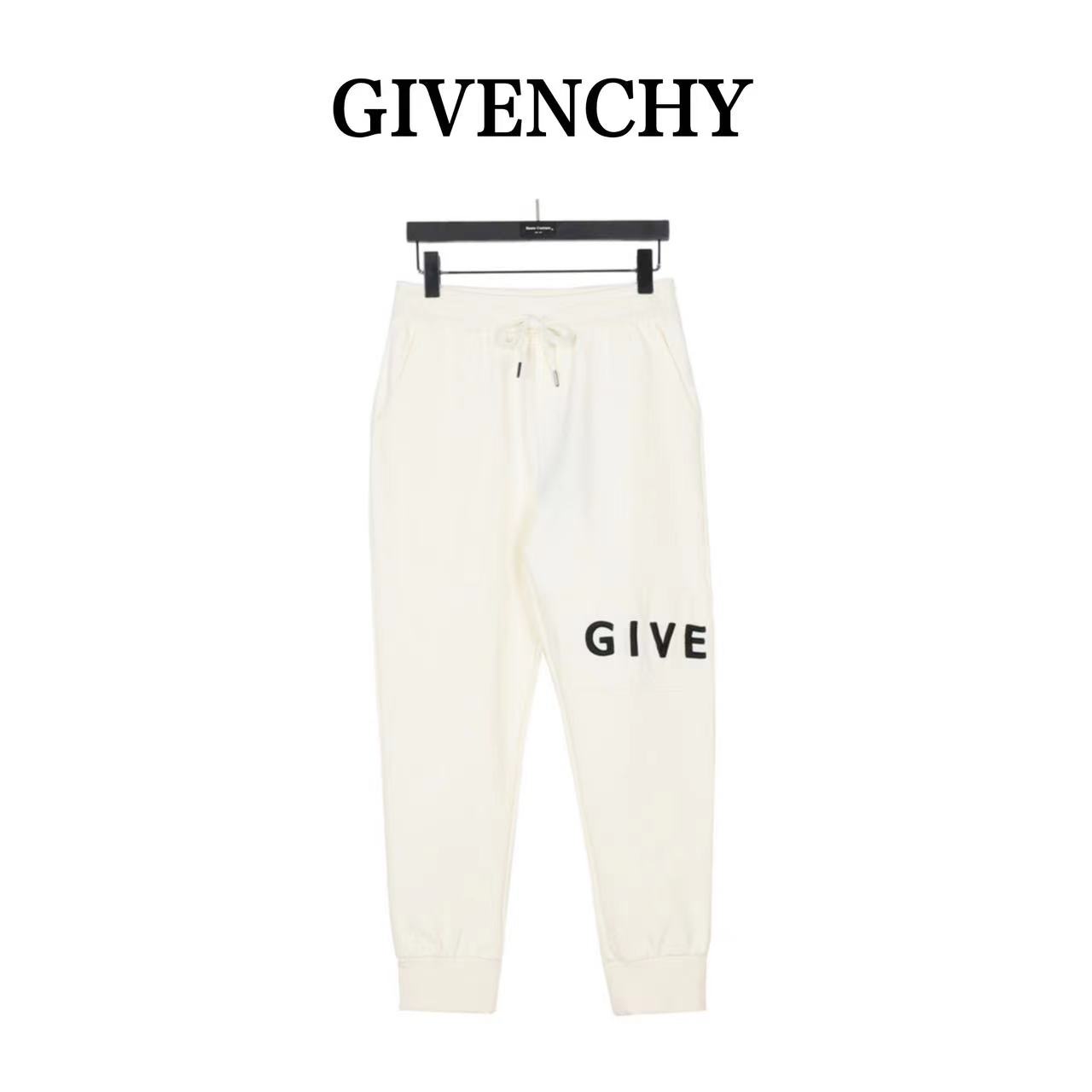 2023 Givenchy letter logo classic trousers