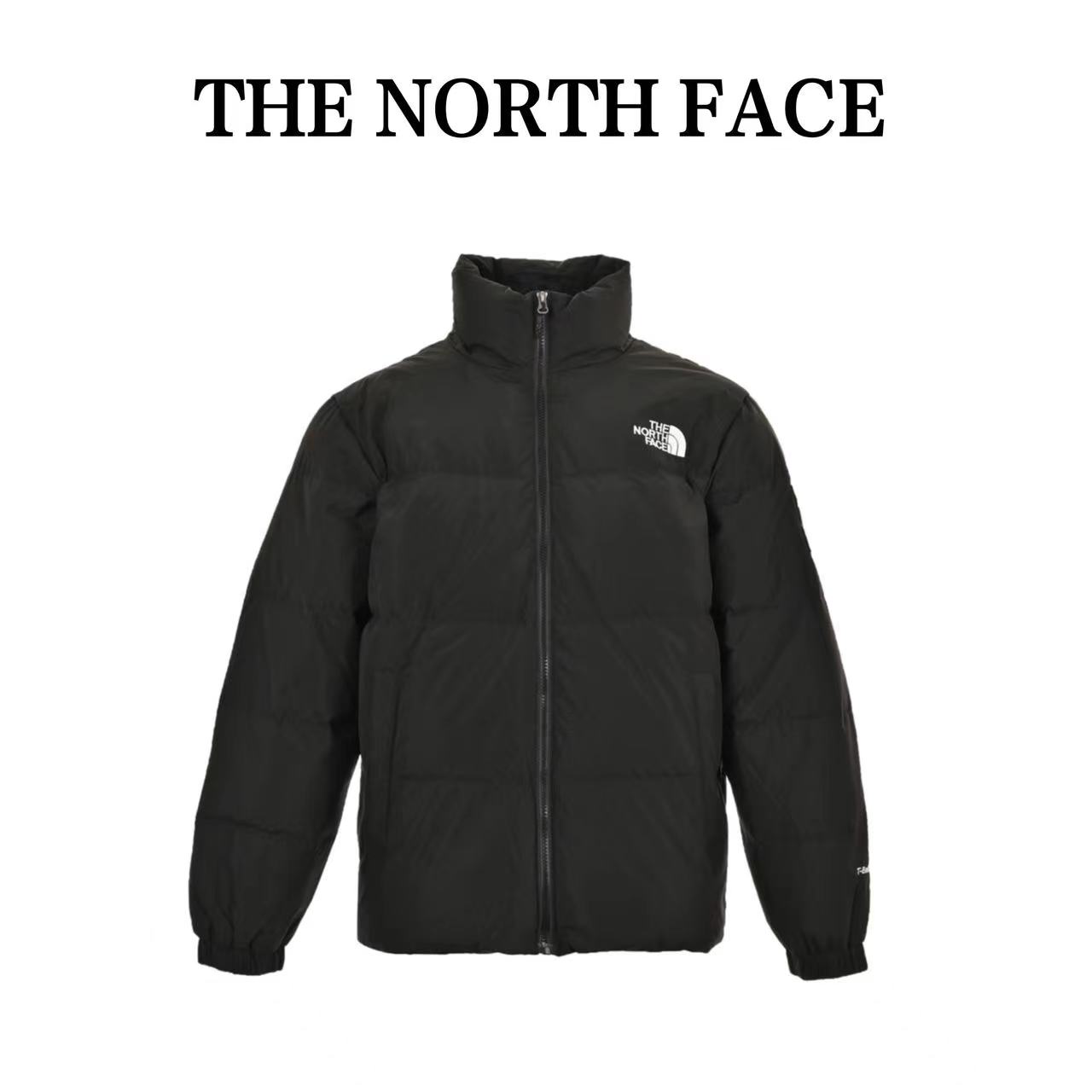 The North Face 23Fw solid color micro-label logo down jacket