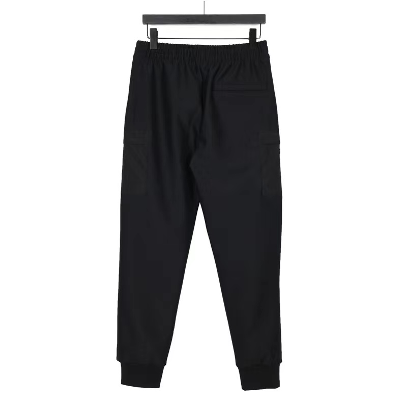 Prada 23Fw casual trousers with side pockets and triangle logo