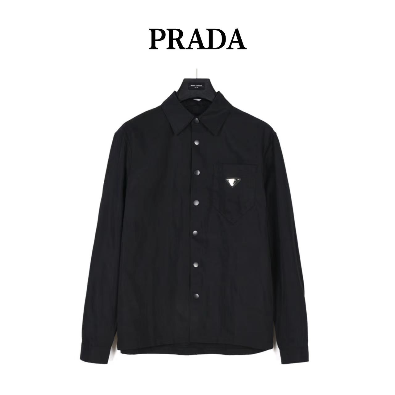 Prada RPD 23SS recycled nylon long-sleeved shirt