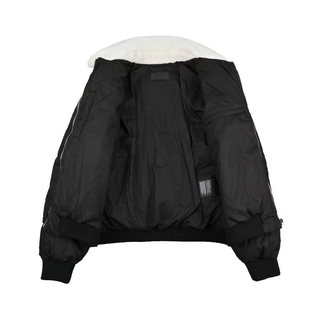 Prada new 23FW lamb collar down jacket