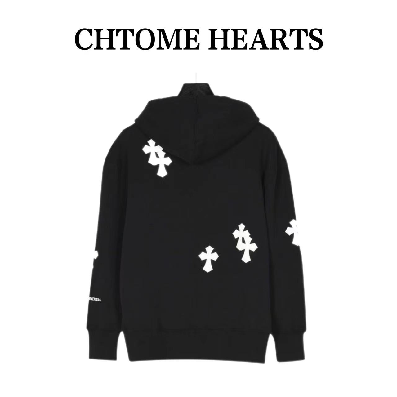 Crow Heart 23FW Sanskrit cross zipper jacket