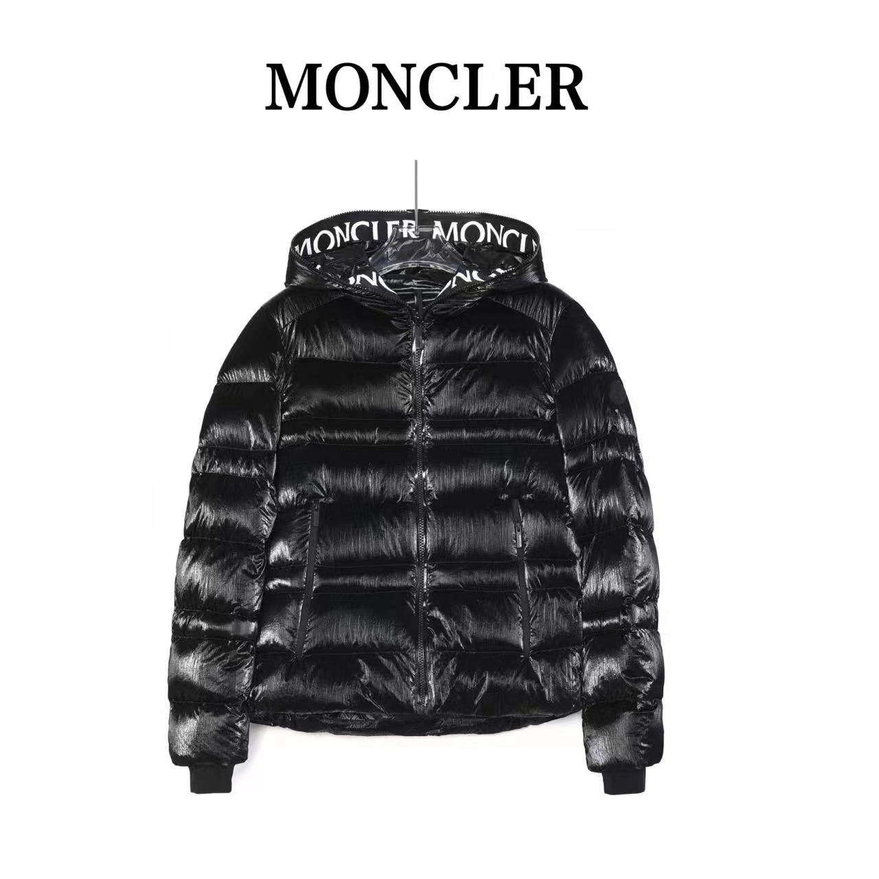 Mouth covered #Tharon 22FW new glossy hooded LOGO couple model