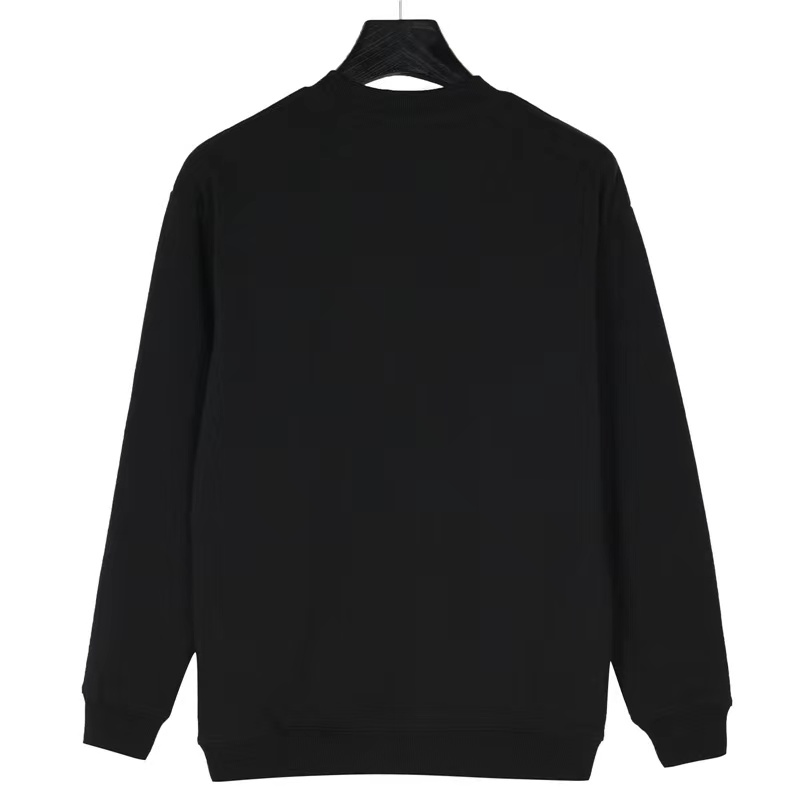 Prada 23Fw triangle logo round neck sweatshirt