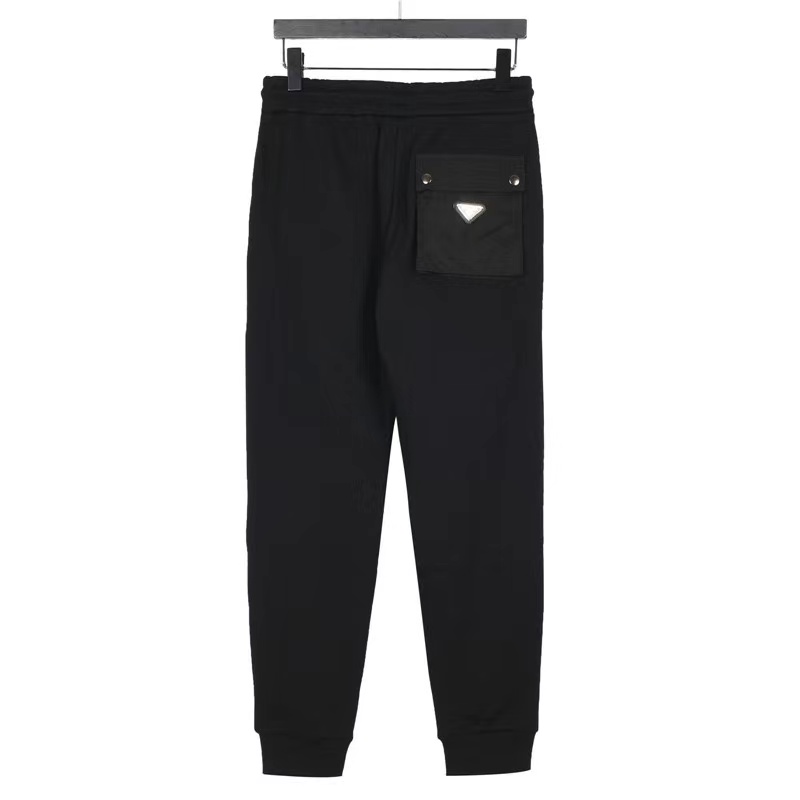 Prada 23Fw triangle logo trousers