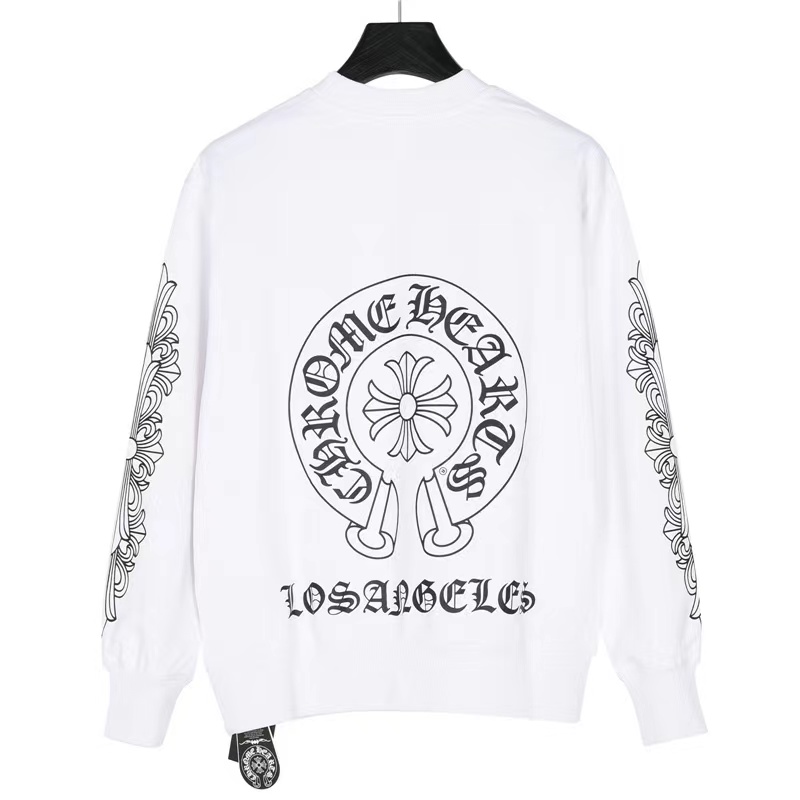 Croixin 23FW unicorn arm printed round neck sweatshirt