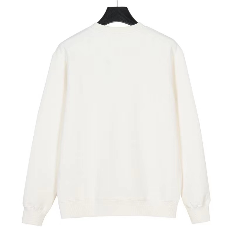 Prada 23Fw classic red trim crew neck sweatshirt