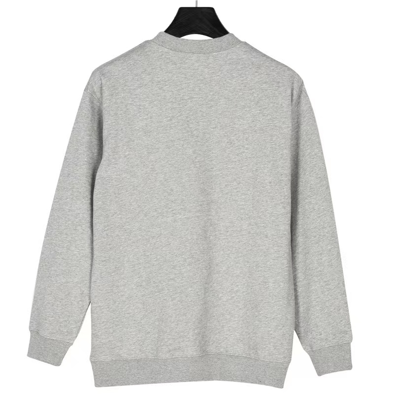 Prada 23Fw triangle logo round neck sweatshirt