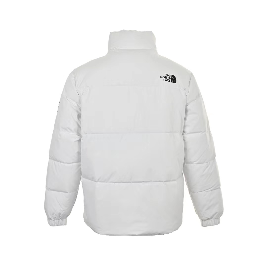 The North Face 23Fw solid color micro-label logo down jacket