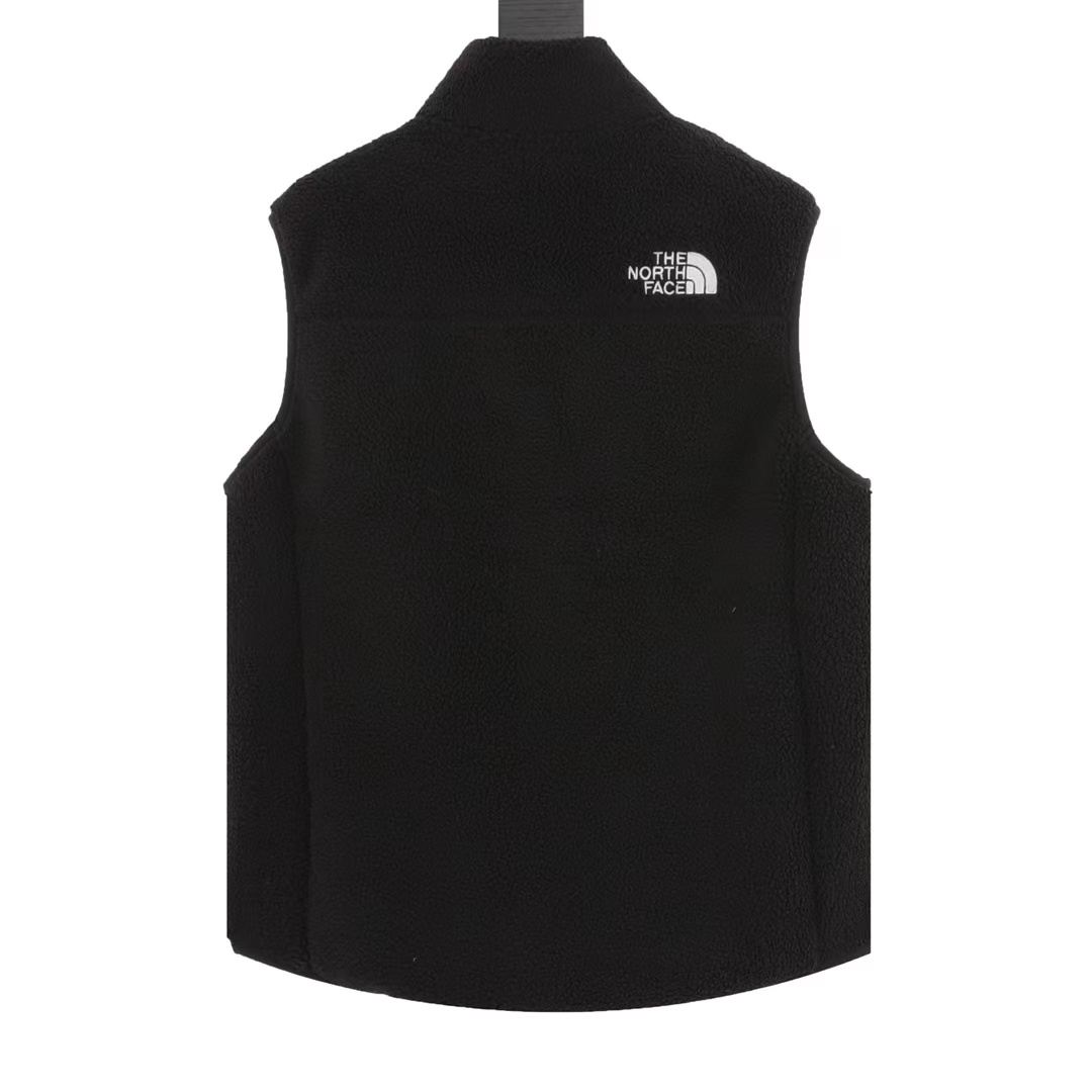 North Face 23FW outdoor fleece lamb stand collar vest