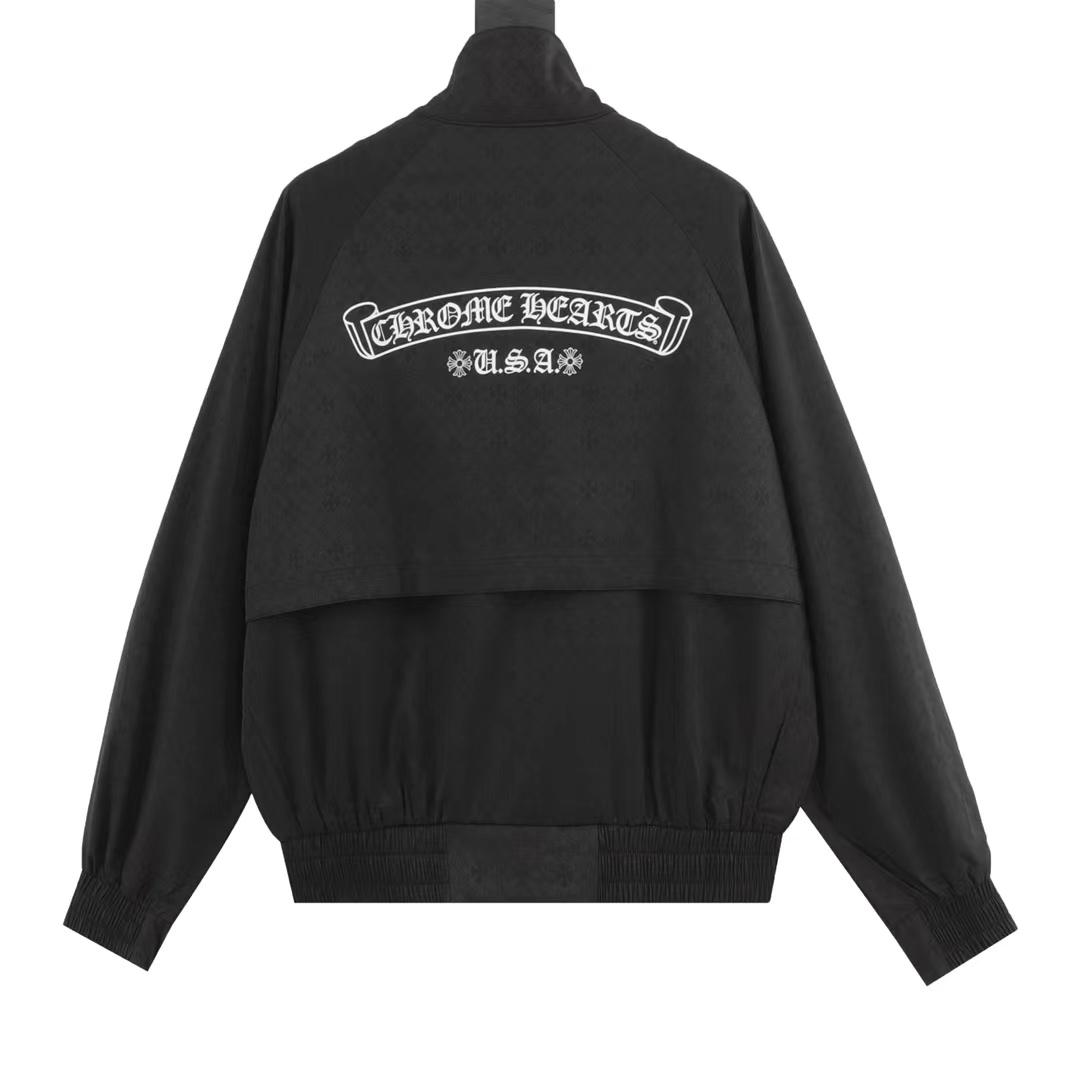 Crow Heart CH23FW woven jacquard windbreaker
