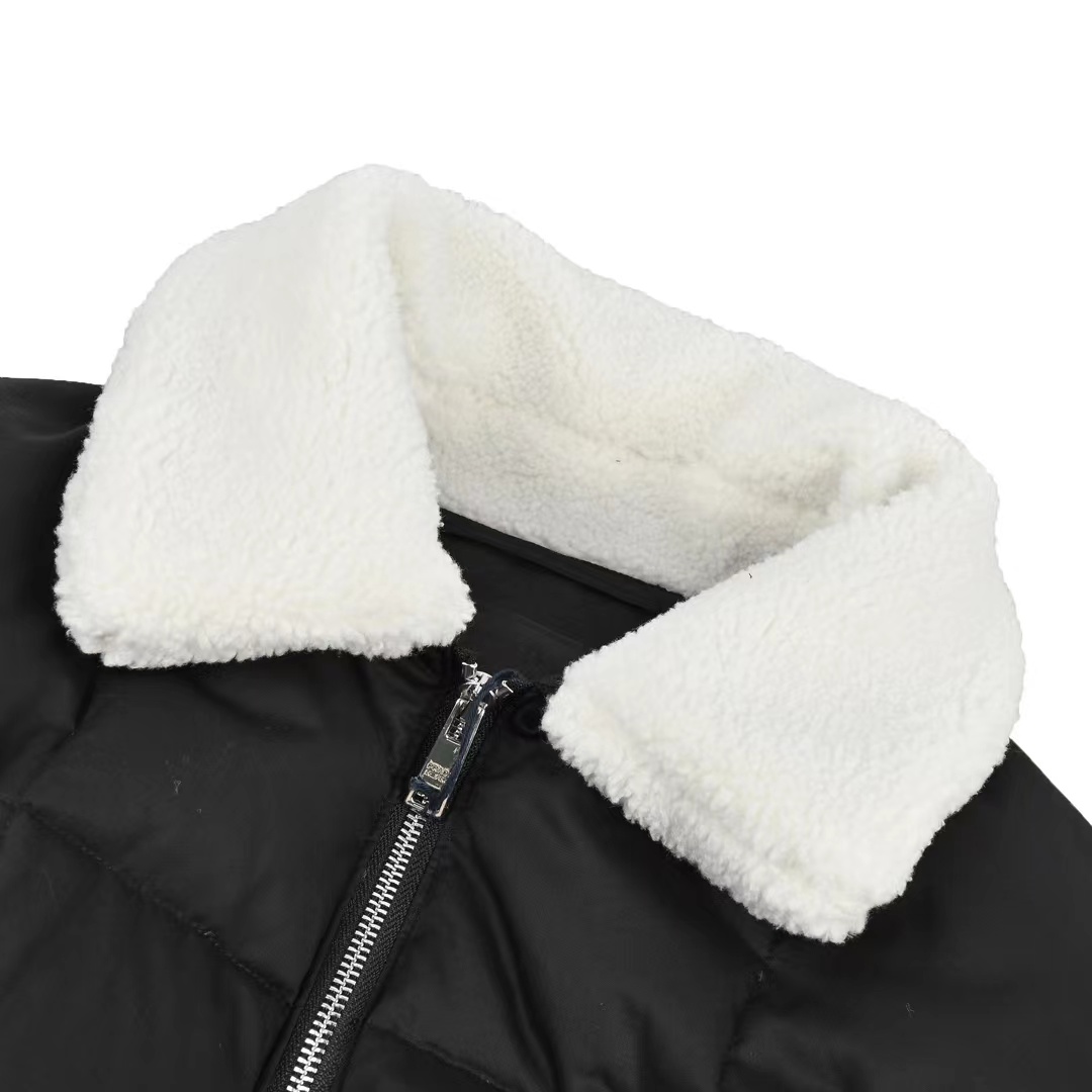 Prada new 23FW lamb collar down jacket