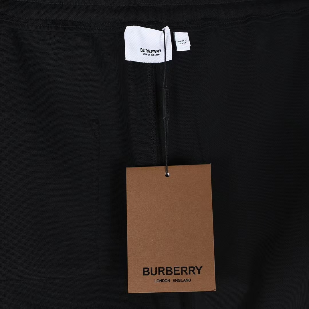 Burberry classic plaid patchwork cotton trousers