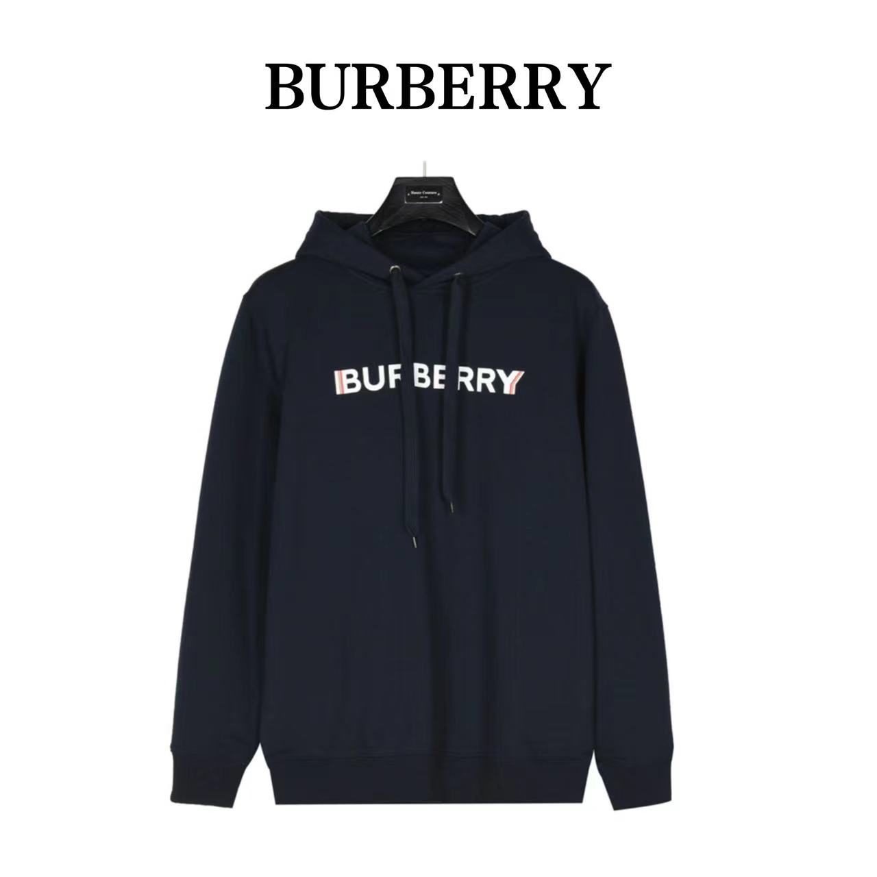 Burberry 23Fw ghost letter print hooded sweatshirt