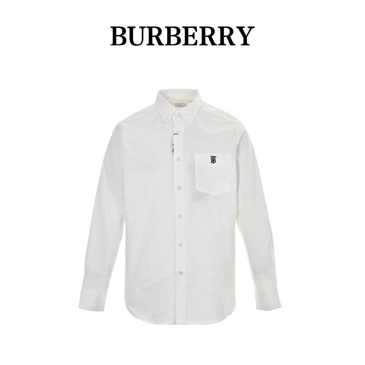 Burberry classic embroidered TB logo shirt