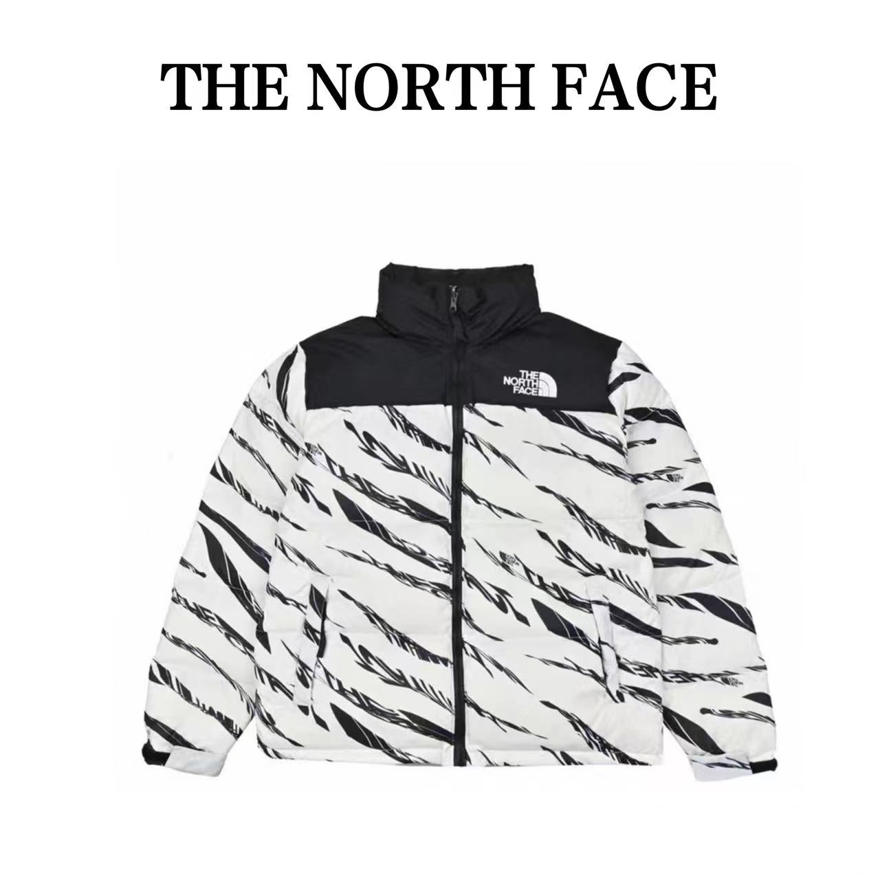 North Face Asia limited zebra print down jacket