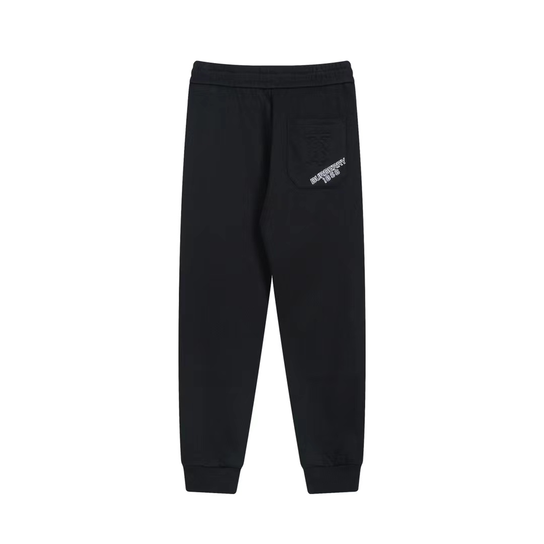 Burberry autumn and winter TB logo fleece sweatpants
