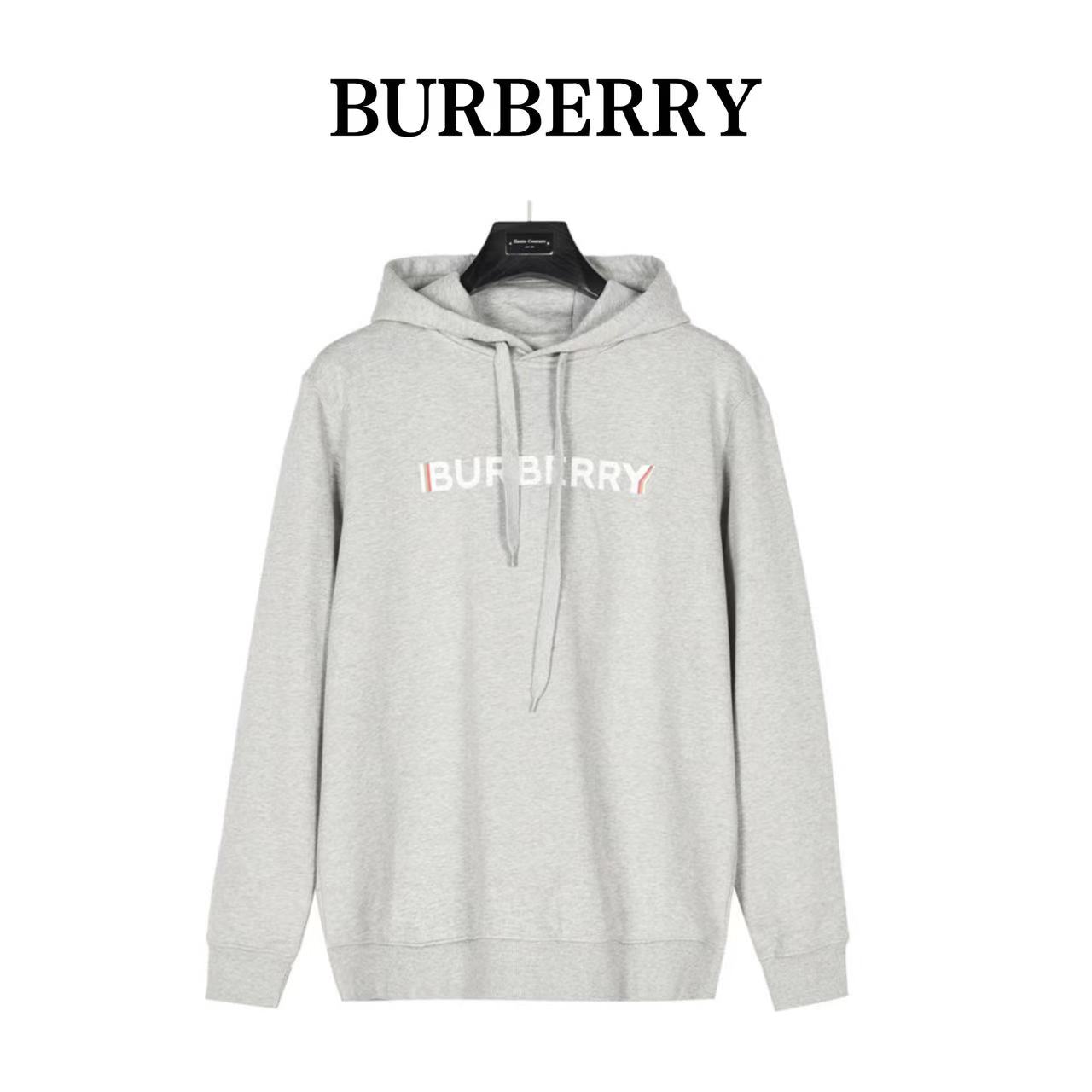 Burberry 23Fw ghost letter print hooded sweatshirt