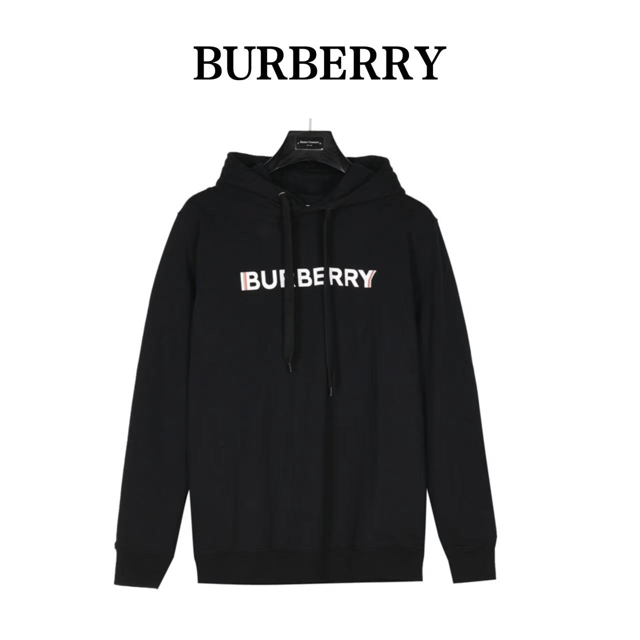 Burberry 23Fw ghost letter print hooded sweatshirt