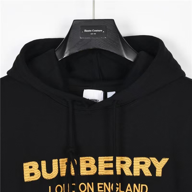 Burberry 23Fw tatami logo tatami embroidered hooded sweatshirt