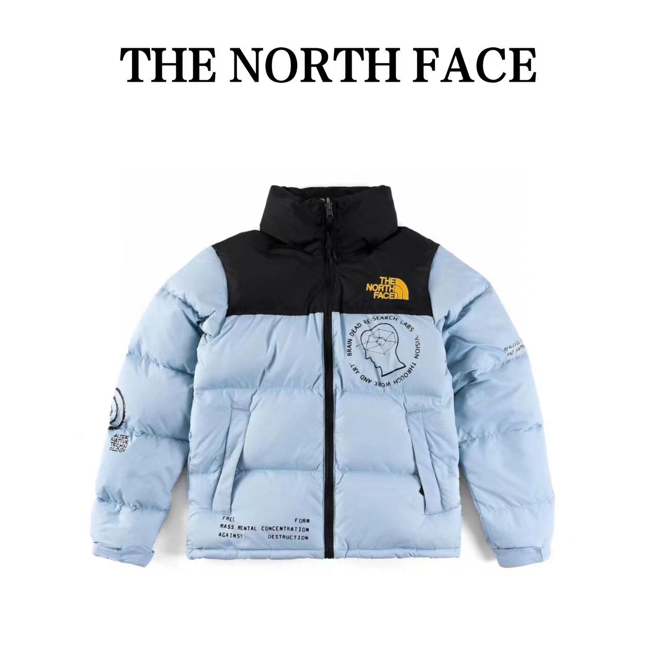 The North Face 20Fw brain-dead graffiti print long-sleeved down jacket