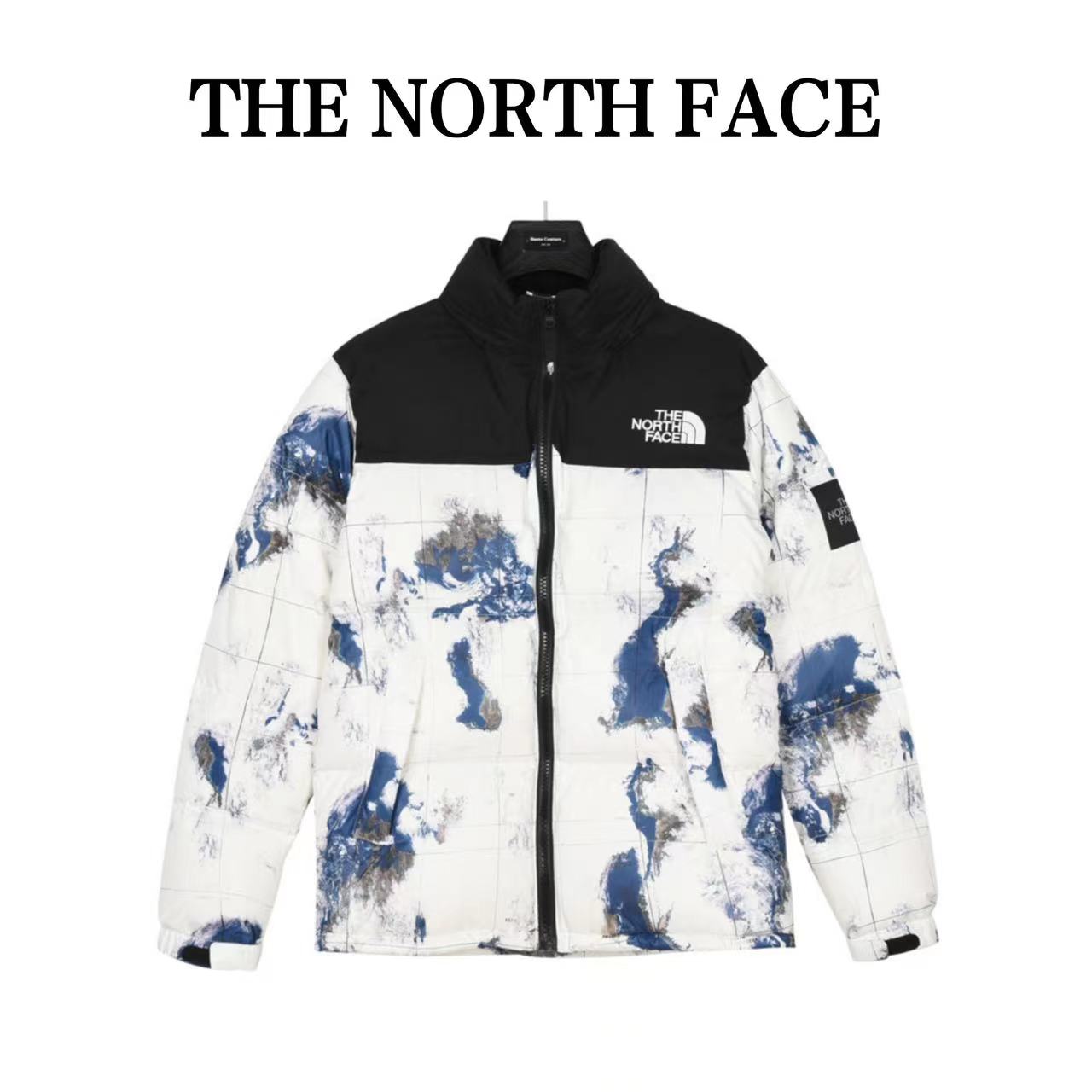North Face Nuptse1996 large plaid/North Face down jacket