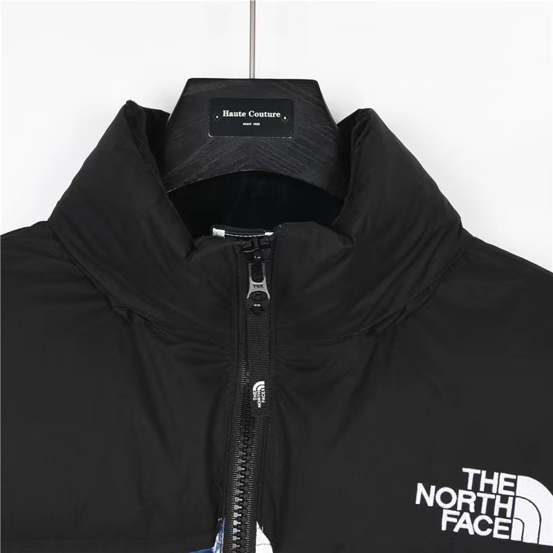 North Face Nuptse1996 large plaid/North Face down jacket