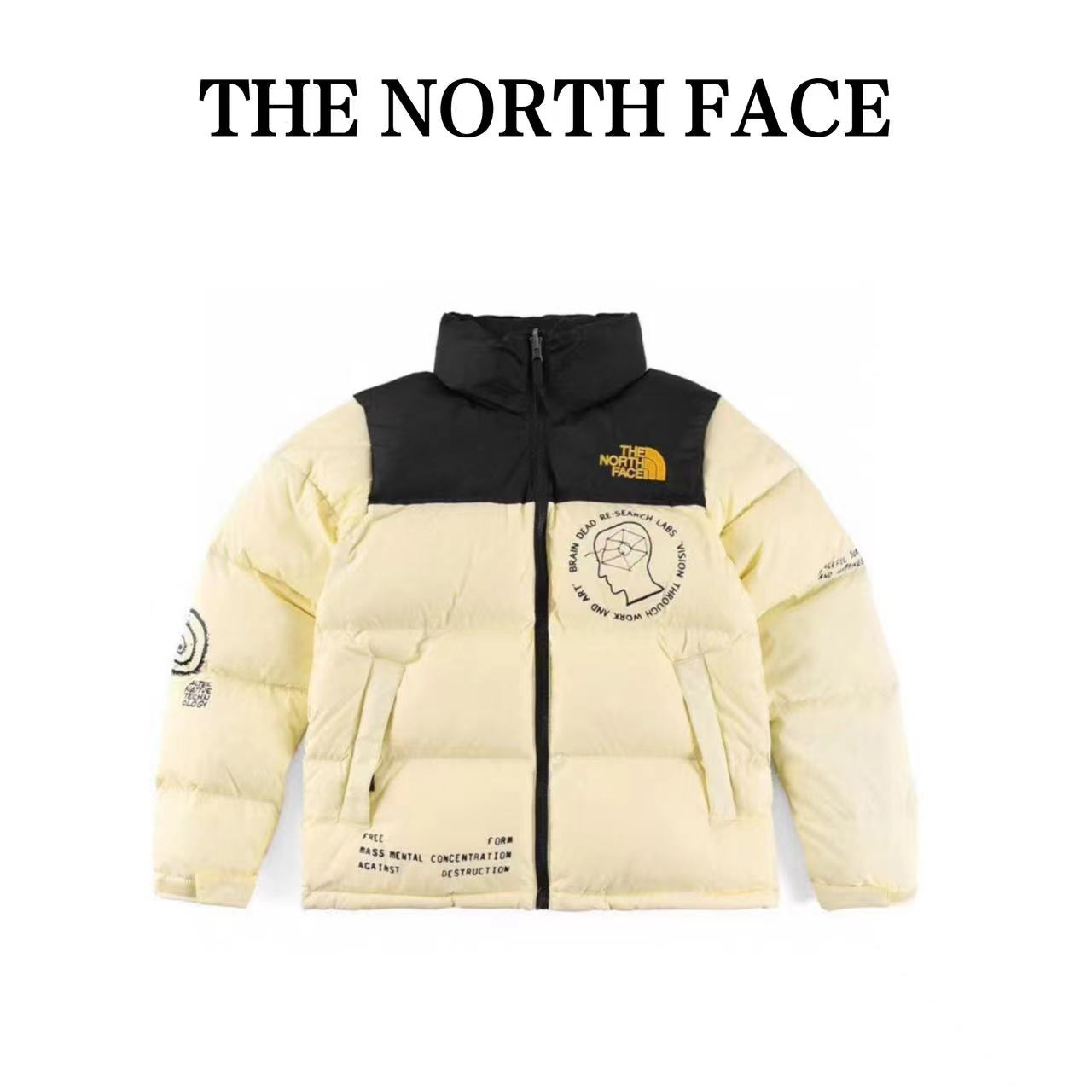 The North Face 20Fw brain-dead graffiti print long-sleeved down jacket