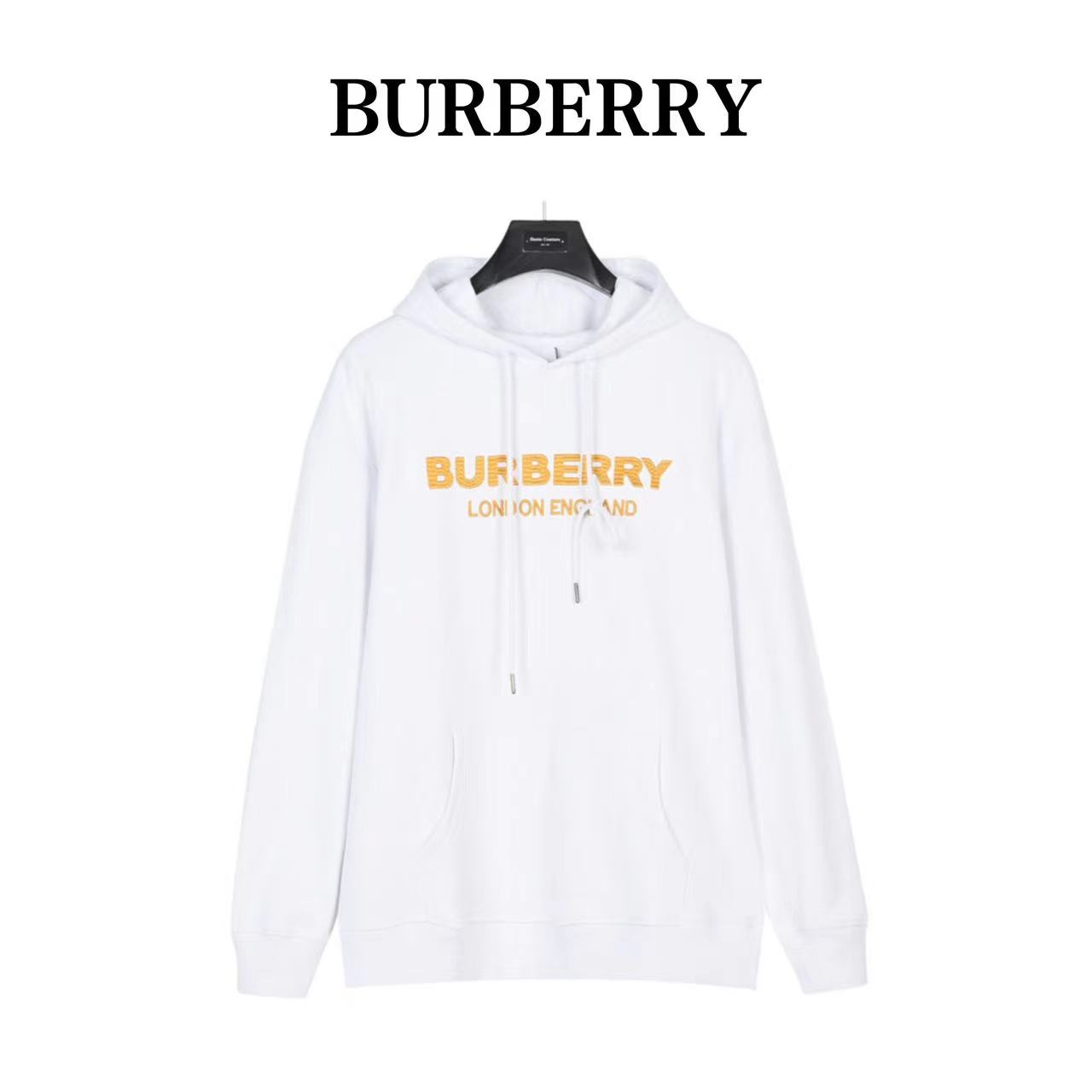 Burberry 23Fw tatami logo tatami embroidered hooded sweatshirt