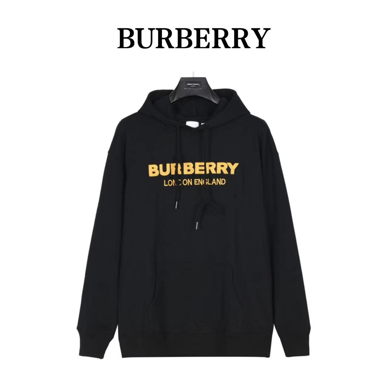 Burberry 23Fw tatami logo tatami embroidered hooded sweatshirt