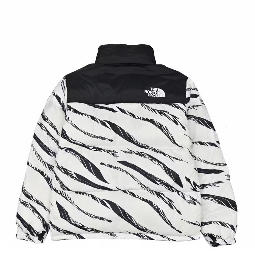 North Face Asia limited zebra print down jacket